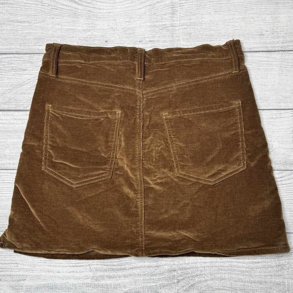 FRAME Le Mini Skirt Warm Tan Brown Thin‎ Corduroy Size 28 - Picture 3 of 5